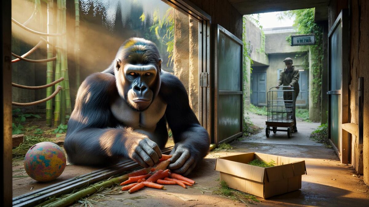 Gorillas left behind in zoo that closed three years ago