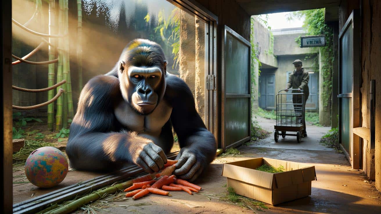 Gorillas left behind in zoo that closed three years ago